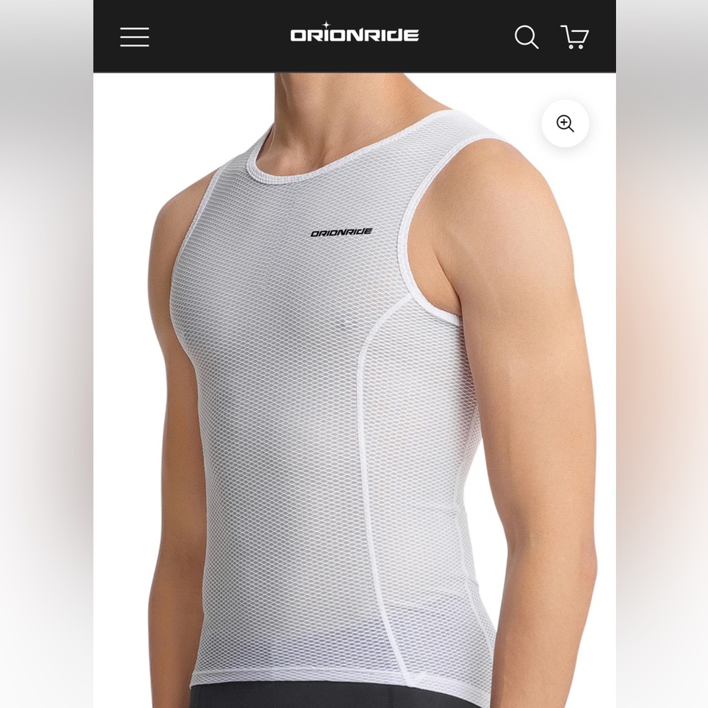 NWT ORIONRIDE ANTI-SWEAT QUICK DRY SLEEVELESS CYCLING BASE LAYER size S